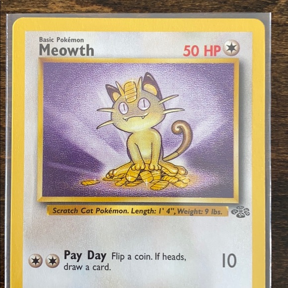 Pokémon Base Set Meowth Card (1995, 56/64) - Picture 2 of 5